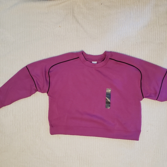 All In Motion women’s Sandwash Pickleball Crew Purple Sweatshirt L NWT - Picture 4 of 16